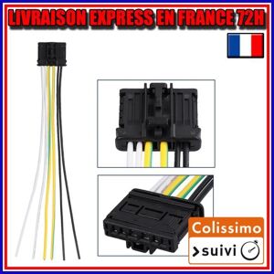 DAX Connectique feux arrières Connecteur pour Peugeot 207 307 Citroen C3 1606248780 Noir - Publicité DAX Connectique feux arrières Connecteur pour Peugeot 207 307 Citroen C3 1606248780 Noir - Publicité