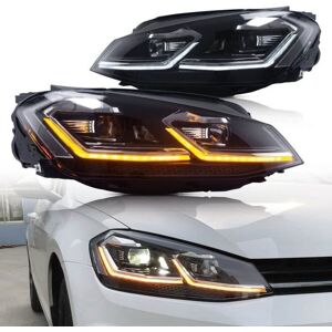 2 FEUX PHARE AVANT LED POUR VW GOLF 7 AVEC CLIGNOTANTS LED DYNAMIQUE ET FEUX DE JOUR LED Blanc - Publicité 2 FEUX PHARE AVANT LED POUR VW GOLF 7 AVEC CLIGNOTANTS LED DYNAMIQUE ET FEUX DE JOUR LED Blanc - Publicité