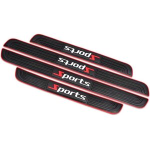 4pcs Protection Seuil Portière Seuil Protecteurs Autocollant Bandes de protection Anti-salissures Caoutchouc Souple PVC - Publicité 4pcs Protection Seuil Portière Seuil Protecteurs Autocollant Bandes de protection Anti-salissures Caoutchouc Souple PVC - Publicité