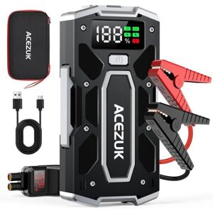 Démarreur de Batterie - AUTREMENT - 5000A - 12V - Portable - Écran LED et QC3.0 Noir - Publicité Démarreur de Batterie - AUTREMENT - 5000A - 12V - Portable - Écran LED et QC3.0 Noir - Publicité