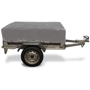 EURO VANADIUM Bâche remorque PVC 160x120 cm avec rebords 30 cm étanche anti-UV 450 g/m² œillets tous les 30 cm - gris foncé Gris - Publicité EURO VANADIUM Bâche remorque PVC 160x120 cm avec rebords 30 cm étanche anti-UV 450 g/m² œillets tous les 30 cm - gris foncé Gris - Publicité