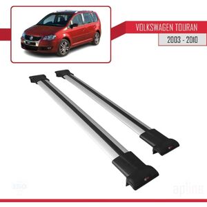 APLINE Pour Volkswagen Touran 2003-2010 Barres de Toit Railing Porte-Bagages de voiture FLY Modèle GRIS 237 Gris - Publicité APLINE Pour Volkswagen Touran 2003-2010 Barres de Toit Railing Porte-Bagages de voiture FLY Modèle GRIS 237 Gris - Publicité