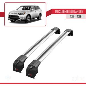 APLINE Barres de toit - ACE-2 - Mitsubishi Outlander MK3 - Aluminium - Gris - Charge < 300 kg Gris - Publicité APLINE Barres de toit - ACE-2 - Mitsubishi Outlander MK3 - Aluminium - Gris - Charge < 300 kg Gris - Publicité