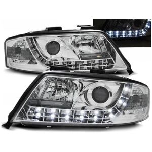 TUNING-TEC SP. Z O.O. SP.K. Paire de feux phares Audi A6 C5 de 2001 a 2004 Daylight led chrome-27361063 Noir - Publicité TUNING-TEC SP. Z O.O. SP.K. Paire de feux phares Audi A6 C5 de 2001 a 2004 Daylight led chrome-27361063 Noir - Publicité