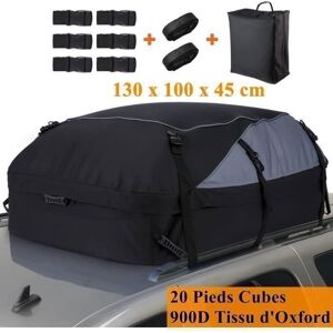 Sac De Toit Voiture - TOOLUCK- 580L - Coffre Toit Pliable - 900D Tissu dOxford - 8 Sangles - Imperméable pour Diverses Voitures Noir - Publicité Sac De Toit Voiture - TOOLUCK- 580L - Coffre Toit Pliable - 900D Tissu dOxford - 8 Sangles - Imperméable pour Diverses Voitures Noir - Publicité