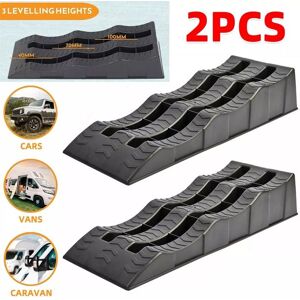 NECHE Rampe en plastique 2T Rampes de Levage Chargement pour Voiture Lot de 2 Plate-forme de levage pour allée de garage 61x21x12CM Noir - Publicité NECHE Rampe en plastique 2T Rampes de Levage Chargement pour Voiture Lot de 2 Plate-forme de levage pour allée de garage 61x21x12CM Noir - Publicité