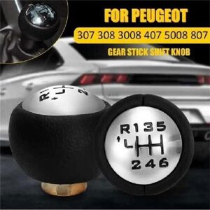 SNAKIOX Pommeau levier de vitesse 6 compatible Citroën C3 C4 C8 Jumpy Peugeot 308 3008 Blanc - Publicité SNAKIOX Pommeau levier de vitesse 6 compatible Citroën C3 C4 C8 Jumpy Peugeot 308 3008 Blanc - Publicité