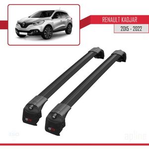 Barres de toit - ACE-2 - Renault Kadjar 2015-2022 - Aluminium - Noir - Charge < 300 kg Noir - Publicité Barres de toit - ACE-2 - Renault Kadjar 2015-2022 - Aluminium - Noir - Charge < 300 kg Noir - Publicité