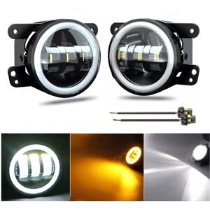 Unbranded 2 Feux Avant Antibrouillard LED 12V 24V 30W 4 pouces Feux Diurnes Clignotant Pare-chocs Universels Compatibles Nombreux Voitures - Publicité Unbranded 2 Feux Avant Antibrouillard LED 12V 24V 30W 4 pouces Feux Diurnes Clignotant Pare-chocs Universels Compatibles Nombreux Voitures - Publicité