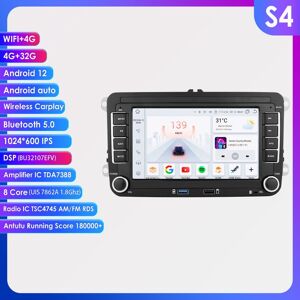OSSURET 4G+32G Autoradio 2Din Android 12 pour VW Volkswagen Skoda Octavia Golf 5 6 Touran Passat B6 Polo Jetta Sharan Caddy Seat multimédia Blanc - Publicité OSSURET 4G+32G Autoradio 2Din Android 12 pour VW Volkswagen Skoda Octavia Golf 5 6 Touran Passat B6 Polo Jetta Sharan Caddy Seat multimédia Blanc - Publicité