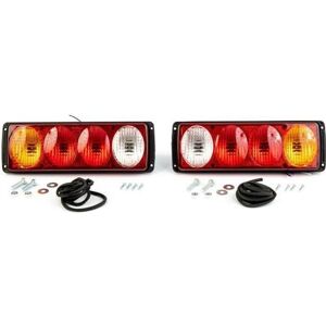 Feux Arrière 4 Fonctions 12V 24V pour Remorque Camion Camper Caravane - Universel - Rouge - Publicité Feux Arrière 4 Fonctions 12V 24V pour Remorque Camion Camper Caravane - Universel - Rouge - Publicité