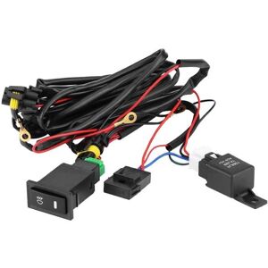 FHE Kit de câblage pour interrupteur antibrouillard 12 V universel voiture LED marche / arrêt Noir - Publicité FHE Kit de câblage pour interrupteur antibrouillard 12 V universel voiture LED marche / arrêt Noir - Publicité