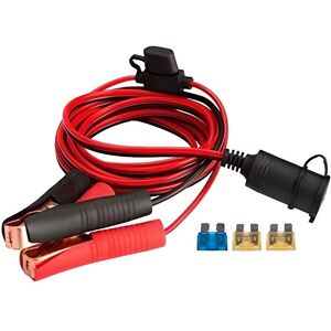 Adaptateur Allume-Cigare - NETBOAT - 2 Pinces Crocodiles - 12V/24V - Câble dExtension - Fusibles Inclus Noir - Publicité Adaptateur Allume-Cigare - NETBOAT - 2 Pinces Crocodiles - 12V/24V - Câble dExtension - Fusibles Inclus Noir - Publicité
