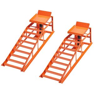 Rampe de levage hydraulique - DUOKU - CR02 - Lot de 2 - Capacité 2 t - Hauteur réglable 270-360 mm Orange - Publicité Rampe de levage hydraulique - DUOKU - CR02 - Lot de 2 - Capacité 2 t - Hauteur réglable 270-360 mm Orange - Publicité