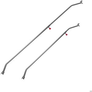 Wiltec 2x Arceaux plats 108-150 cm pour remorques réglables en aluminium pour bâches de remorque tendeurs de bâche plates Gris - Publicité Wiltec 2x Arceaux plats 108-150 cm pour remorques réglables en aluminium pour bâches de remorque tendeurs de bâche plates Gris - Publicité