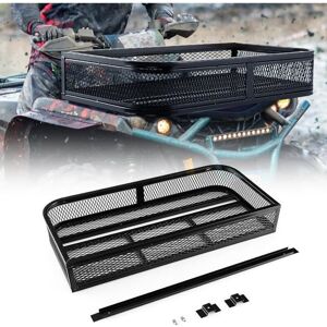 COSTWAY Panier Avant pour Véhicule Tout-terrain en Métal avec Conception en Maille Grand Espace de Stockage 92 x 44 x 165 cm Noir - Publicité COSTWAY Panier Avant pour Véhicule Tout-terrain en Métal avec Conception en Maille Grand Espace de Stockage 92 x 44 x 165 cm Noir - Publicité