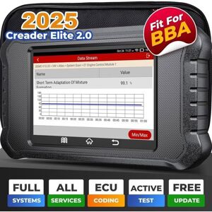 LAUNCH X431 Creader Elite 2.0 Valise de Diagnostic OBD2 Scanner pour Benz/BMW/Audi Series Outil de Diagnostic Codage ECU en Gris - Publicité LAUNCH X431 Creader Elite 2.0 Valise de Diagnostic OBD2 Scanner pour Benz/BMW/Audi Series Outil de Diagnostic Codage ECU en Gris - Publicité