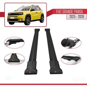 APLINE Compatible avec Fiat Grande Panda 2025-2026 FLY Model Barres de Toit Railing Porte-Bagages de Voiture Noir Aluminium 2 Barres Noir - Publicité APLINE Compatible avec Fiat Grande Panda 2025-2026 FLY Model Barres de Toit Railing Porte-Bagages de Voiture Noir Aluminium 2 Barres Noir - Publicité