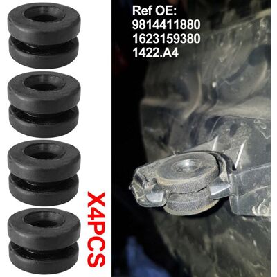 AUTOXBERT 4pcs pour Citroen C3 C4 II AIRCROSS PICASSO Stud Pad Air Filtre Boîtier de montage en caoutchouc Grommet Buffer Bushing 9814411880 - Publicité AUTOXBERT 4pcs pour Citroen C3 C4 II AIRCROSS PICASSO Stud Pad Air Filtre Boîtier de montage en caoutchouc Grommet Buffer Bushing 9814411880 - Publicité