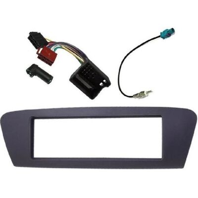 Kit Adaptateur Autoradio Renault Scenic 1DIN Gris FM ISO - Publicité Kit Adaptateur Autoradio Renault Scenic 1DIN Gris FM ISO - Publicité