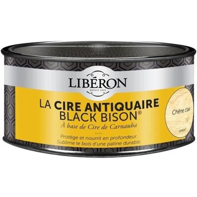 LIBERON Cire des antiquaires black bison pâte - chêne clair - 500 mL - Publicité LIBERON Cire des antiquaires black bison pâte - chêne clair - 500 mL - Publicité