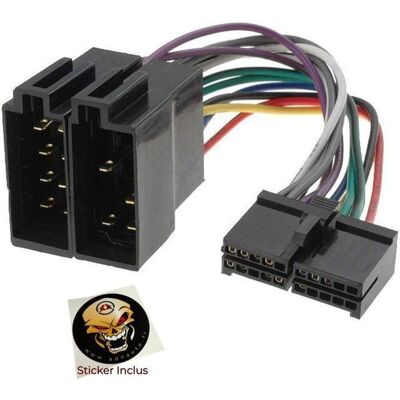 Connecteur ISO type Prology - 20PIN - Noir - Pour autoradio - ADNAUTO Noir - Publicité Connecteur ISO type Prology - 20PIN - Noir - Pour autoradio - ADNAUTO Noir - Publicité