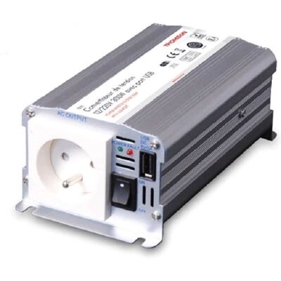Convertisseur de tension - THOMSON - 12V/220 V - 300 W - Avec prise USB-A 2A livré avec cordon allume cigare - Publicité Convertisseur de tension - THOMSON - 12V/220 V - 300 W - Avec prise USB-A 2A livré avec cordon allume cigare - Publicité