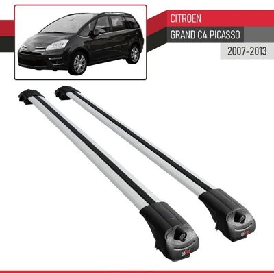 APLINE Compatible avec Citroen Grand C4 Picasso 2007-2012 ACE-1 Barres de Toit Railing Porte-Bagages de Voiture Gris Alu 2 Barres Gris - Publicité APLINE Compatible avec Citroen Grand C4 Picasso 2007-2012 ACE-1 Barres de Toit Railing Porte-Bagages de Voiture Gris Alu 2 Barres Gris - Publicité