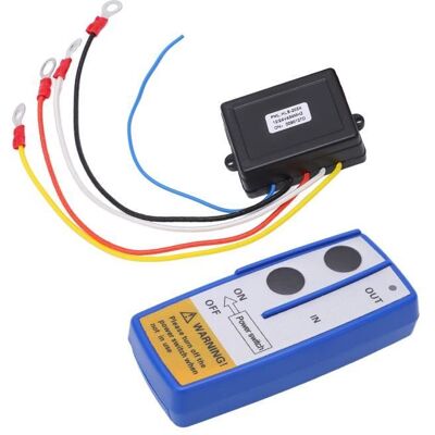 DILWE Télécommande de treuil sans fil Kit de commutateur de télécommande sans fil pour treuil universel avec auto remorque Bleu Bleu - Publicité DILWE Télécommande de treuil sans fil Kit de commutateur de télécommande sans fil pour treuil universel avec auto remorque Bleu Bleu - Publicité