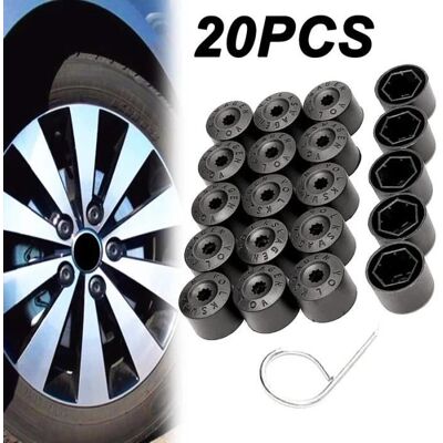 VOLKSWAGEN Cache-écrou de moyeu de roue de voiture couvercles de boulons capuchon vis de protection extérieure automatique17mm 20 pièces - Publicité VOLKSWAGEN Cache-écrou de moyeu de roue de voiture couvercles de boulons capuchon vis de protection extérieure automatique17mm 20 pièces - Publicité
