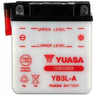 Yuasa Batterie Unisexe YB3L-A - Batterie - Publicité Yuasa Batterie Unisexe YB3L-A - Batterie - Publicité