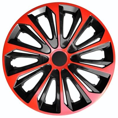 NRM - Strong Duo - Rouge/Noir - 14 pouces - Capuchons de roue - Publicité NRM - Strong Duo - Rouge/Noir - 14 pouces - Capuchons de roue - Publicité
