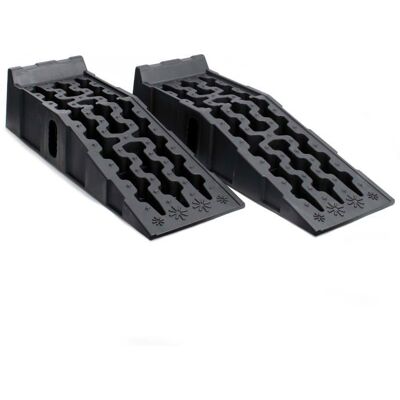 Wiltec - 2x Heavy-Duty Ramps - HDPE - 5t - Rampes pour véhicules - Publicité Wiltec - 2x Heavy-Duty Ramps - HDPE - 5t - Rampes pour véhicules - Publicité
