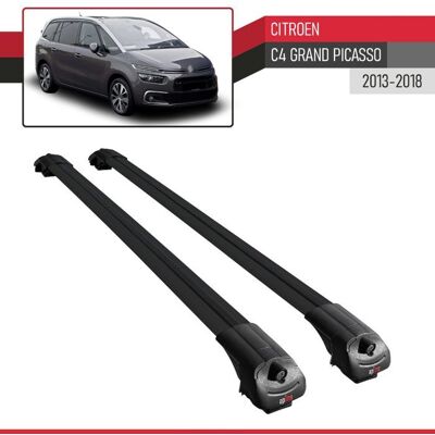 APLINE Compatible avec Citroen C4 Grand Picasso 2013-2018 ACE-1 Barres de Toit Railing Porte-Bagages de Voiture Noir Alu 2 Barres Noir - Publicité APLINE Compatible avec Citroen C4 Grand Picasso 2013-2018 ACE-1 Barres de Toit Railing Porte-Bagages de Voiture Noir Alu 2 Barres Noir - Publicité