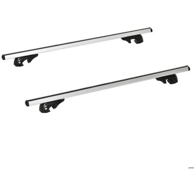 HOMCOM - Barres de toit de voiture - Alliage daluminium - 135x5.5x7cm - Argent Blanc - Publicité HOMCOM - Barres de toit de voiture - Alliage daluminium - 135x5.5x7cm - Argent Blanc - Publicité