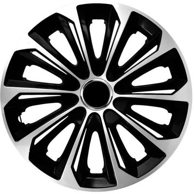 NRM 15 Enjoliveurs de roues Extra Strong ABS 4 PCS kit Universel noir/argent Noir - Publicité NRM 15 Enjoliveurs de roues Extra Strong ABS 4 PCS kit Universel noir/argent Noir - Publicité