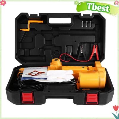 TBEST Cric de voiture électrique 3 tonnes 12 V – Outil de levage compact pour SUV et changement de pneus durgence en bord de route - Publicité TBEST Cric de voiture électrique 3 tonnes 12 V – Outil de levage compact pour SUV et changement de pneus durgence en bord de route - Publicité