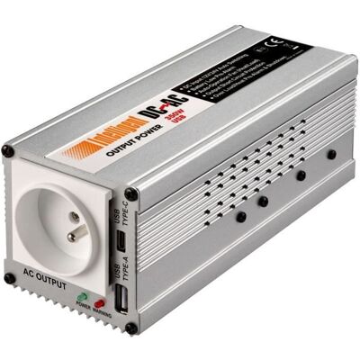 Convertisseur de tension - THOMSON - Automatique 12/24/220 V - 350 W - Ports USB-A 18W charge rapide + USB-C PD 30W - Publicité Convertisseur de tension - THOMSON - Automatique 12/24/220 V - 350 W - Ports USB-A 18W charge rapide + USB-C PD 30W - Publicité