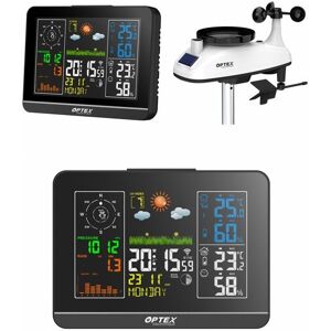 Optex STATION METEO PRO COULEUR WIFI HEURE/ANEMOMETRE/PLUVIOMETRE EXTERIEURE + Porte clé siffleuse compatible Application TUYA Blanc - Publicité Optex STATION METEO PRO COULEUR WIFI HEURE/ANEMOMETRE/PLUVIOMETRE EXTERIEURE + Porte clé siffleuse compatible Application TUYA Blanc - Publicité
