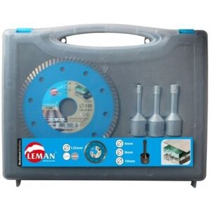 Kit carrelage spécial meuleuse LEMAN KITCAR.125 Blanc - Publicité Kit carrelage spécial meuleuse LEMAN KITCAR.125 Blanc - Publicité