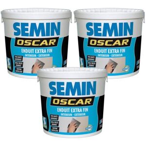 Enduit de Finition Extra Fin Semin Oscar Prêt à lEmploi Intérieur-Extérieur seau 15 kg lot de 3 - Publicité Enduit de Finition Extra Fin Semin Oscar Prêt à lEmploi Intérieur-Extérieur seau 15 kg lot de 3 - Publicité