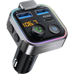 SNAKIOX Transmetteur FM Voiture Allume Cigare Bluetooth 5.3 Émetteur Radio Chargeur Rapide PD 20W Type C+ QC3.0 - Publicité SNAKIOX Transmetteur FM Voiture Allume Cigare Bluetooth 5.3 Émetteur Radio Chargeur Rapide PD 20W Type C+ QC3.0 - Publicité