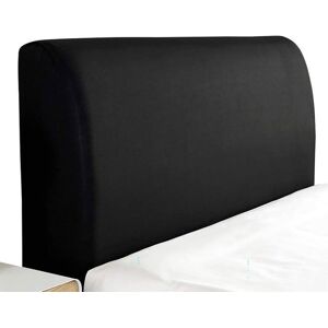 AUCUNELY Couvre-lit housse de tête de lit housse de tête de lit housse de protection anti-poussière design uni extensible lavable Noir - Publicité AUCUNELY Couvre-lit housse de tête de lit housse de tête de lit housse de protection anti-poussière design uni extensible lavable Noir - Publicité