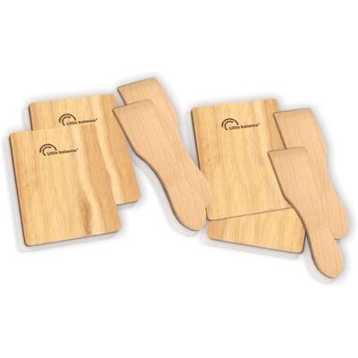 Accessoires raclette pour 4 personnes - LITTLE BALANCE - Set 4 spatules + 4 planchettes bois Beige - Publicité Accessoires raclette pour 4 personnes - LITTLE BALANCE - Set 4 spatules + 4 planchettes bois Beige - Publicité
