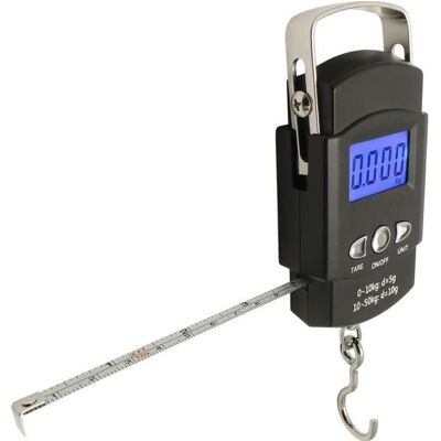 Balance de Peche - CAMPTECK - U6847 - 50kg/110lbs - Ecran LCD - Metre Ruban - Publicité Balance de Peche - CAMPTECK - U6847 - 50kg/110lbs - Ecran LCD - Metre Ruban - Publicité