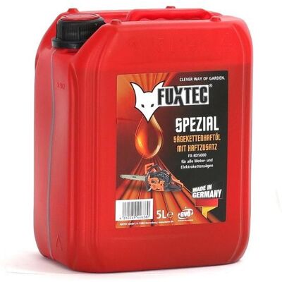 Huile de chaîne Fuxtec - 5L - Lubrifiant de haute qualité pour tronçonneuses et outils de jardin - Publicité Huile de chaîne Fuxtec - 5L - Lubrifiant de haute qualité pour tronçonneuses et outils de jardin - Publicité