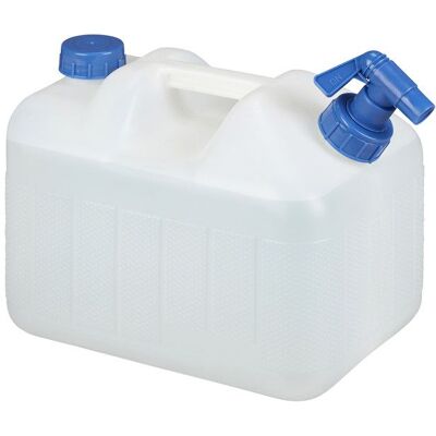 Relaxdays conteneur d'eau de 10L - Portable, Sans BPA, Blanc - Publicité Relaxdays conteneur d'eau de 10L - Portable, Sans BPA, Blanc - Publicité