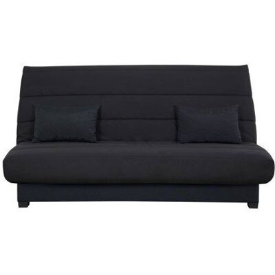 Banquette convertible Clic clac SALMA - RELAXIMA - couchage 130 x 190 rangement intégré pearl noir Noir - Publicité Banquette convertible Clic clac SALMA - RELAXIMA - couchage 130 x 190 rangement intégré pearl noir Noir - Publicité
