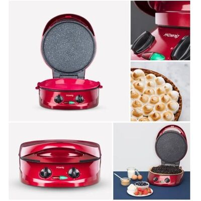 HKoenig Four à Pizza et tartes avec Grill Plancha Revêtement Pierre antiadhésif Puissance 1800 W Rouge - Publicité HKoenig Four à Pizza et tartes avec Grill Plancha Revêtement Pierre antiadhésif Puissance 1800 W Rouge - Publicité