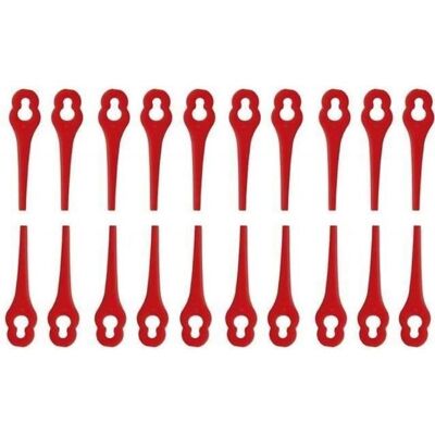Lot de 100 Lames en Plastique pour Coupe Bordure Florabest LIDL Gros Trou 10mm Petit Trou 5mm LBQ59 - Publicité Lot de 100 Lames en Plastique pour Coupe Bordure Florabest LIDL Gros Trou 10mm Petit Trou 5mm LBQ59 - Publicité